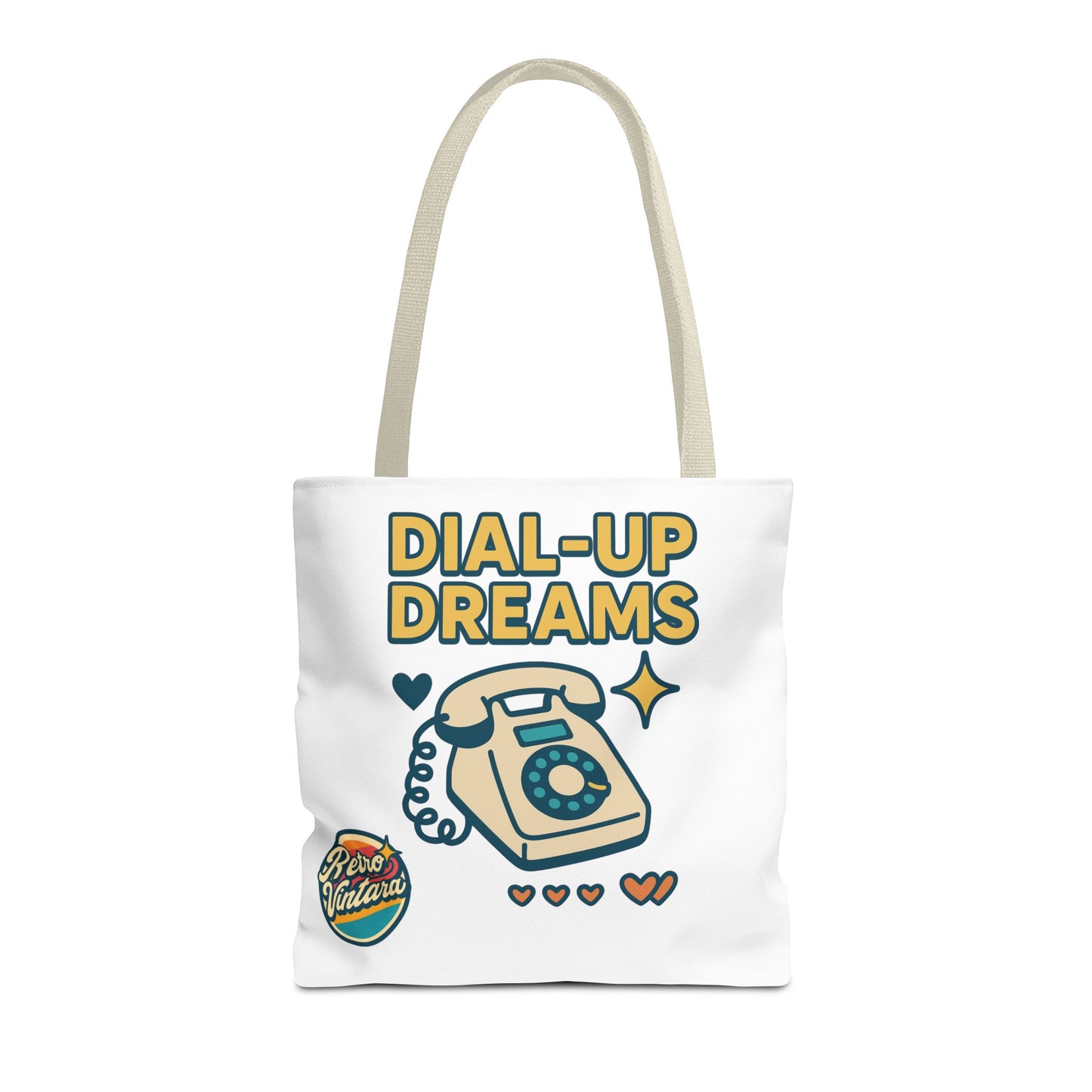 Pixel Tote Bag - Dial-Up Dreams™ Retro Design for Nostalgic Souls