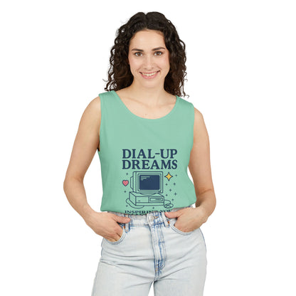 Tank Top - Dial-Up Dreams™ Retro Tank, OFFLINE & Unbothered Design