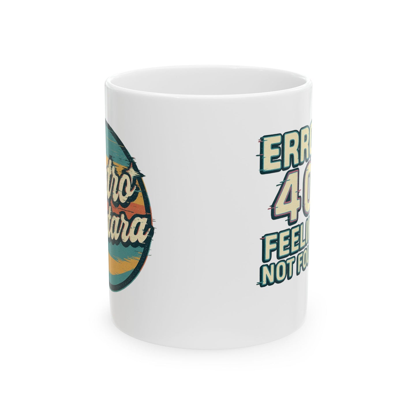 Whimsical Ceramic Mug, Funny Coffee Cup, Retro Gift for Tea Lovers, Unique Kitchen Decor, Perfect for Birthdays and Relaxing Moments