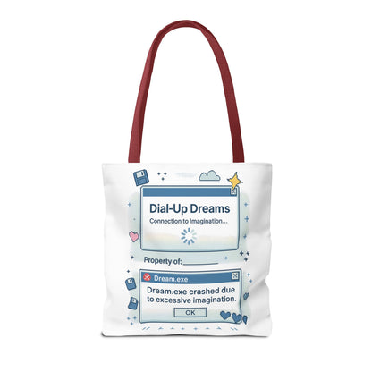 Pixel Tote Bag - Dial-Up Dreams™ Retro Design for Nostalgic Souls
