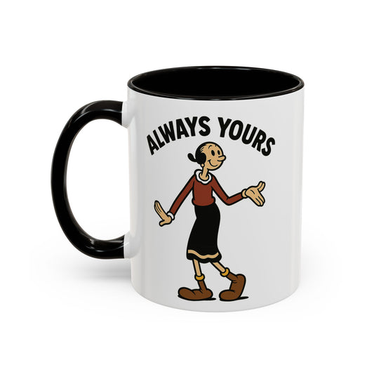 Olive Oyl Retro Mug – “Always Yours” Classic