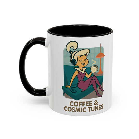 Judy Jetson Coffee Mug – “Coffee & Cosmic Tunes”