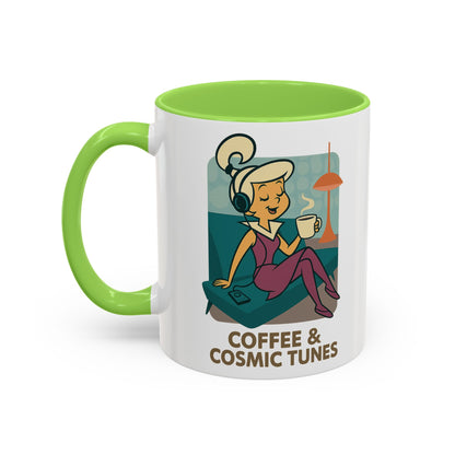 Judy Jetson Coffee Mug – “Coffee & Cosmic Tunes”