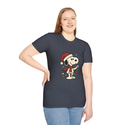 Snoopy — Holiday Lights Tee 🎄🐾