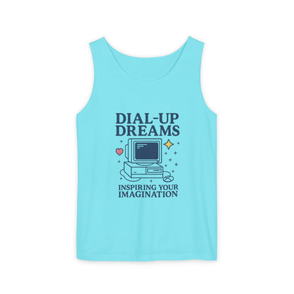 Tank Top - Dial-Up Dreams™ Retro Tank, OFFLINE & Unbothered Design