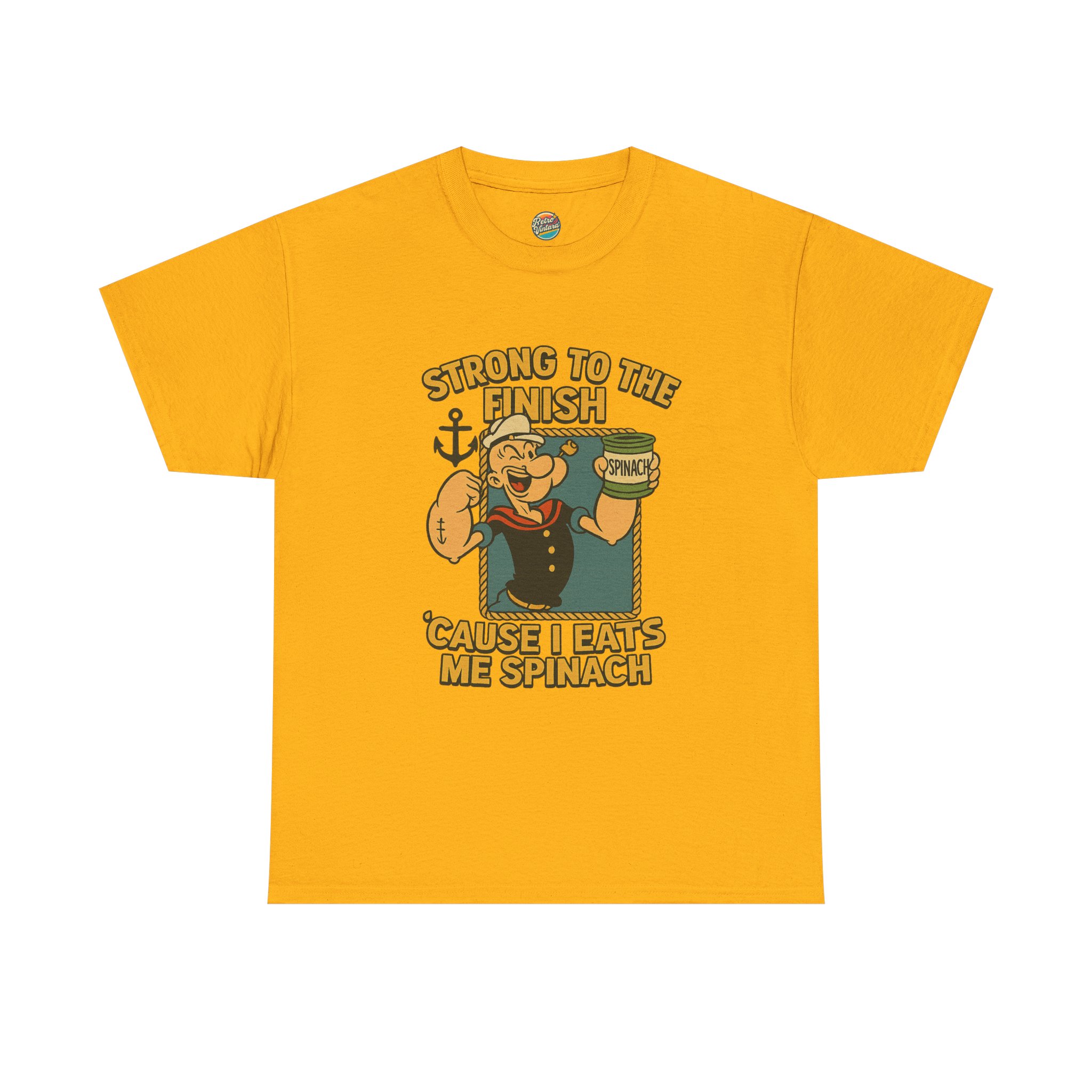 “I Yam What I Yam” – Retro Popeye Tee - Image 5