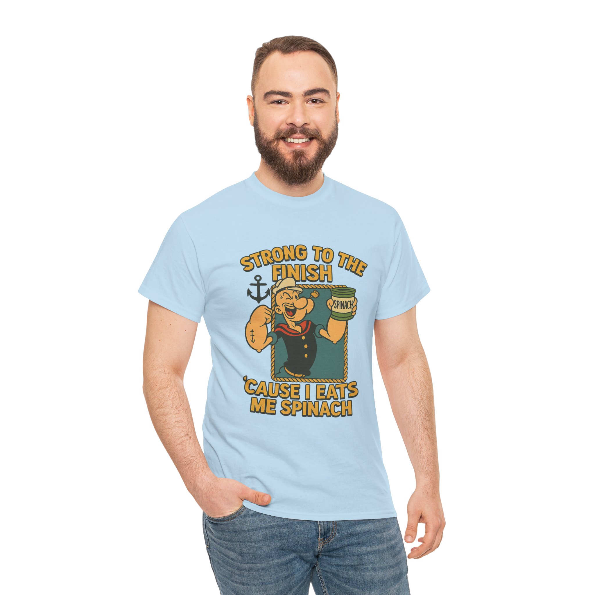 “I Yam What I Yam” – Retro Popeye Tee - Image 10