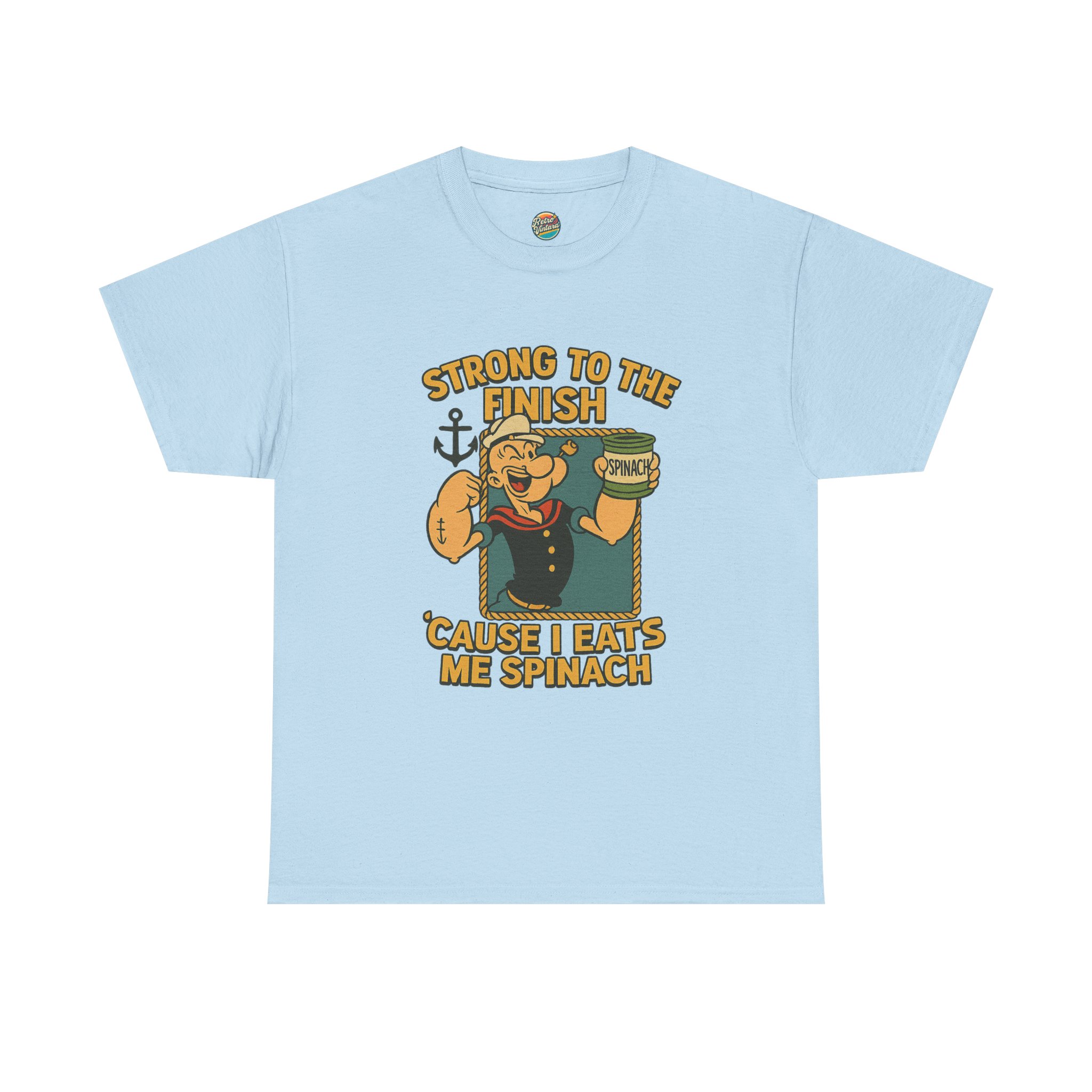 “I Yam What I Yam” – Retro Popeye Tee - Image 9
