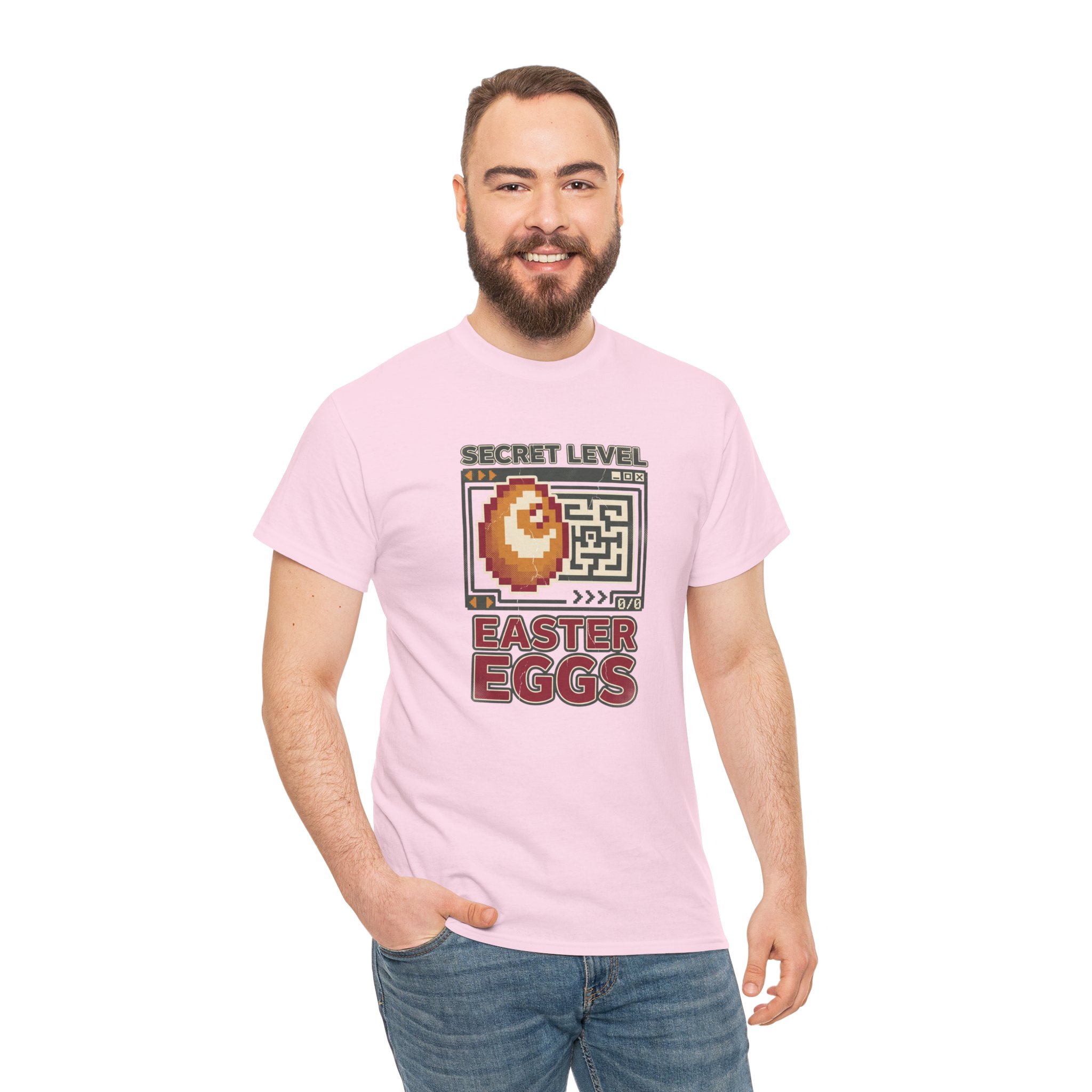 Secret Level: Easter Eggs Retro Gaming T-Shirt - Image 14
