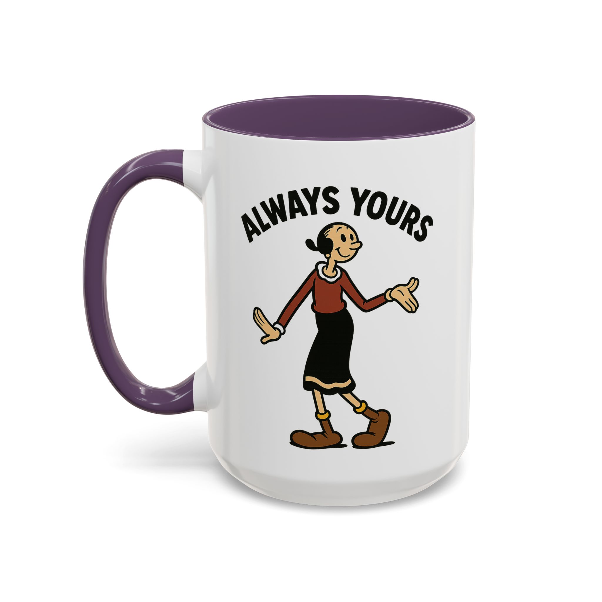 Olive Oyl Retro Mug – “Always Yours” Classic - Image 17