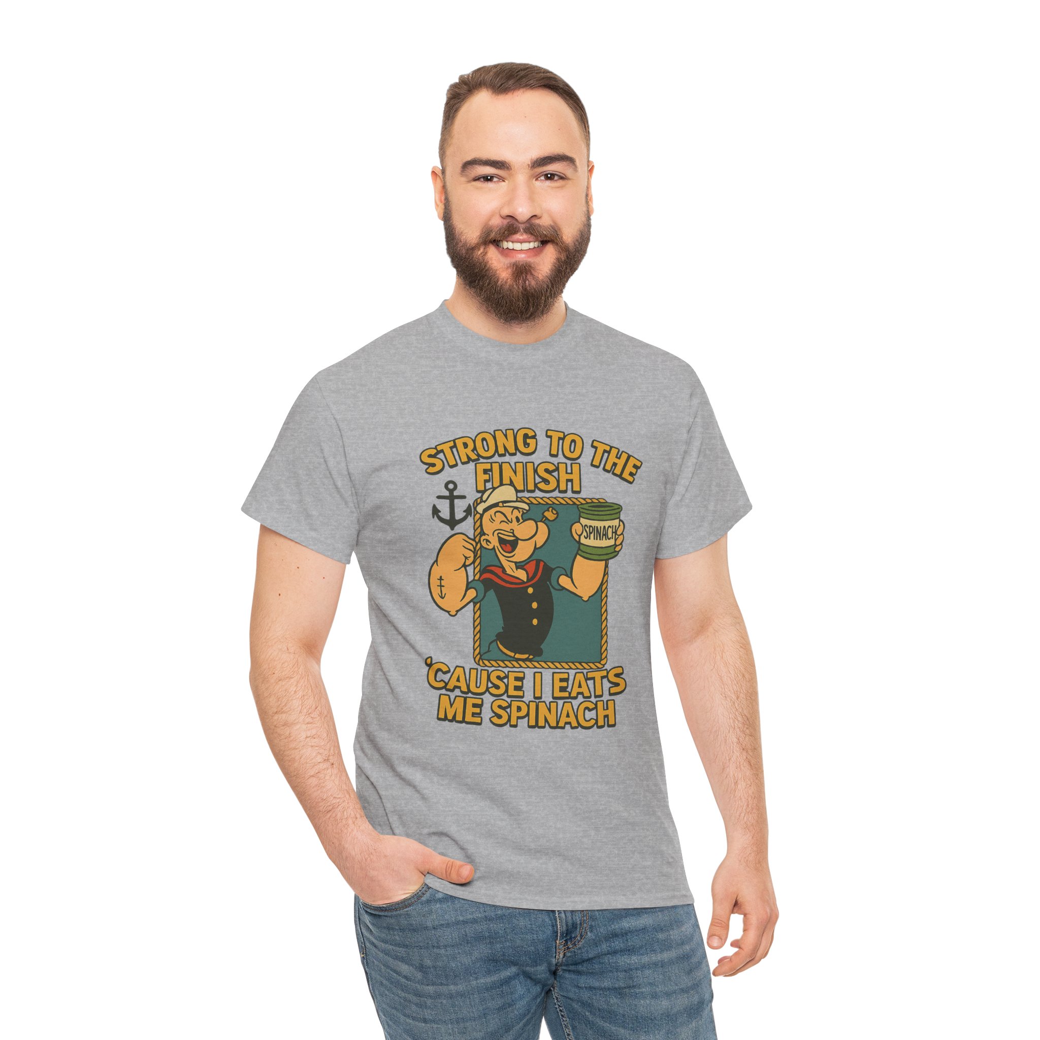 “I Yam What I Yam” – Retro Popeye Tee - Image 4