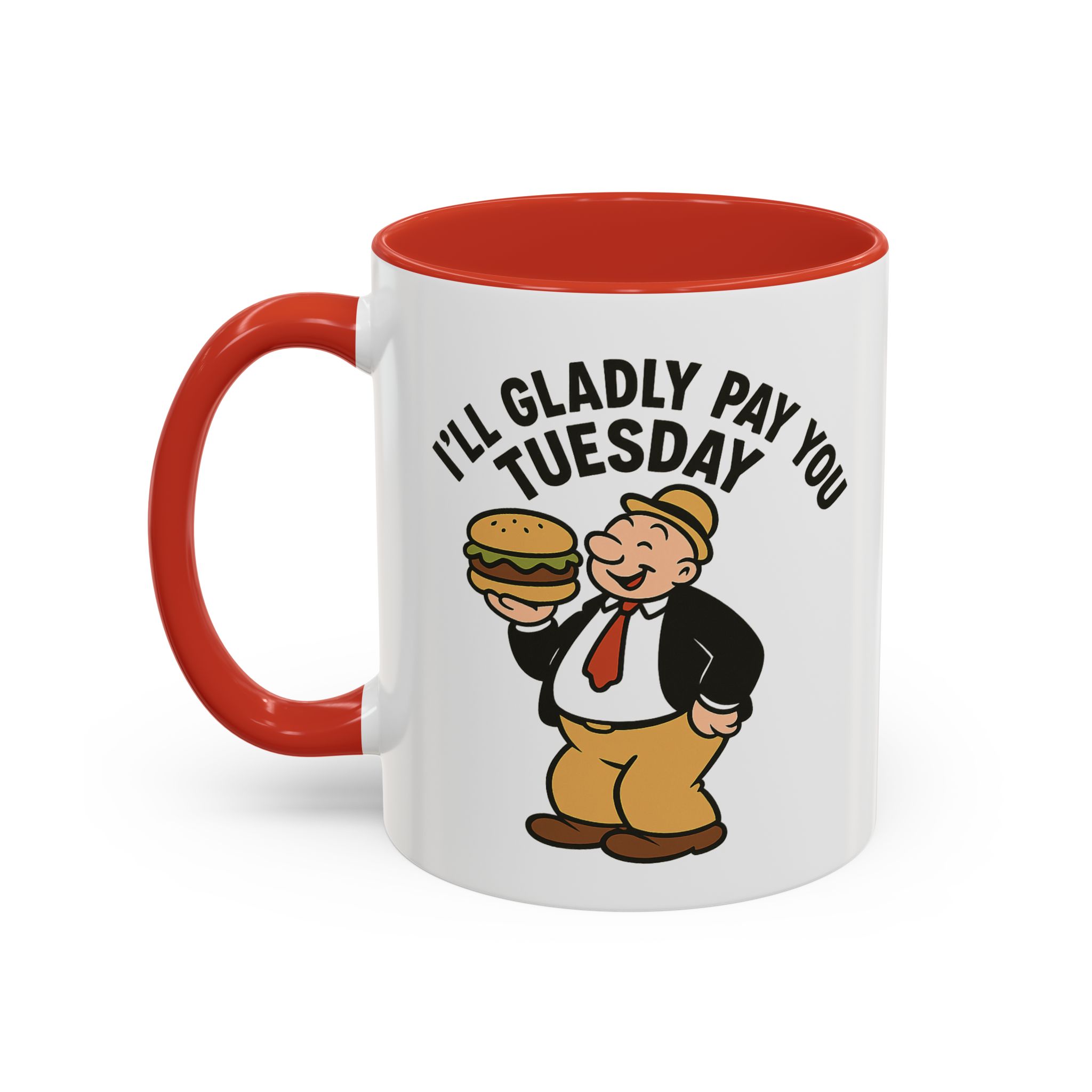 Wimpy Retro Mug – “I’ll Gladly Pay You Tuesday” Classic - Image 4