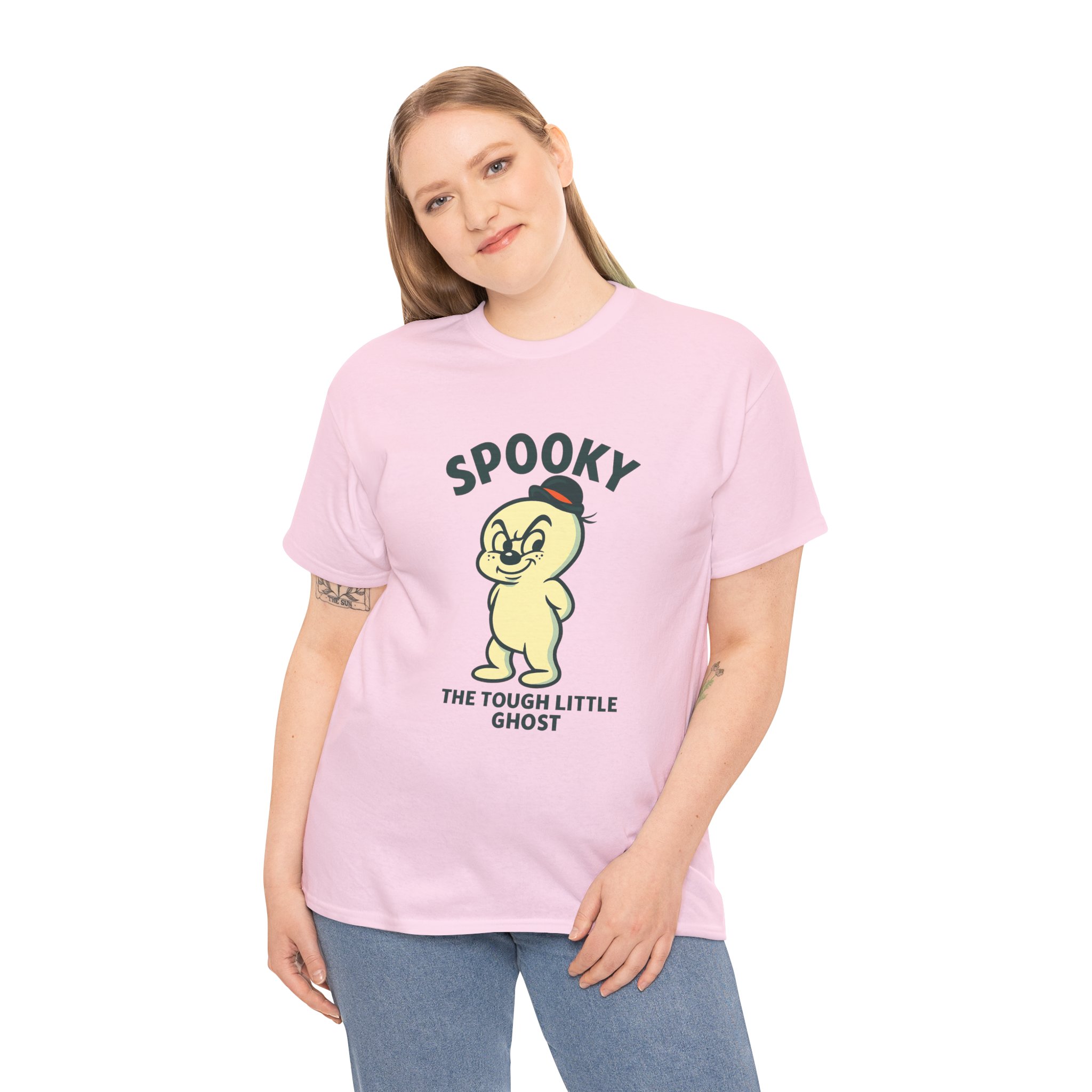 Spooky Vibes Only – The Tough Little Ghost Tee - Image 12