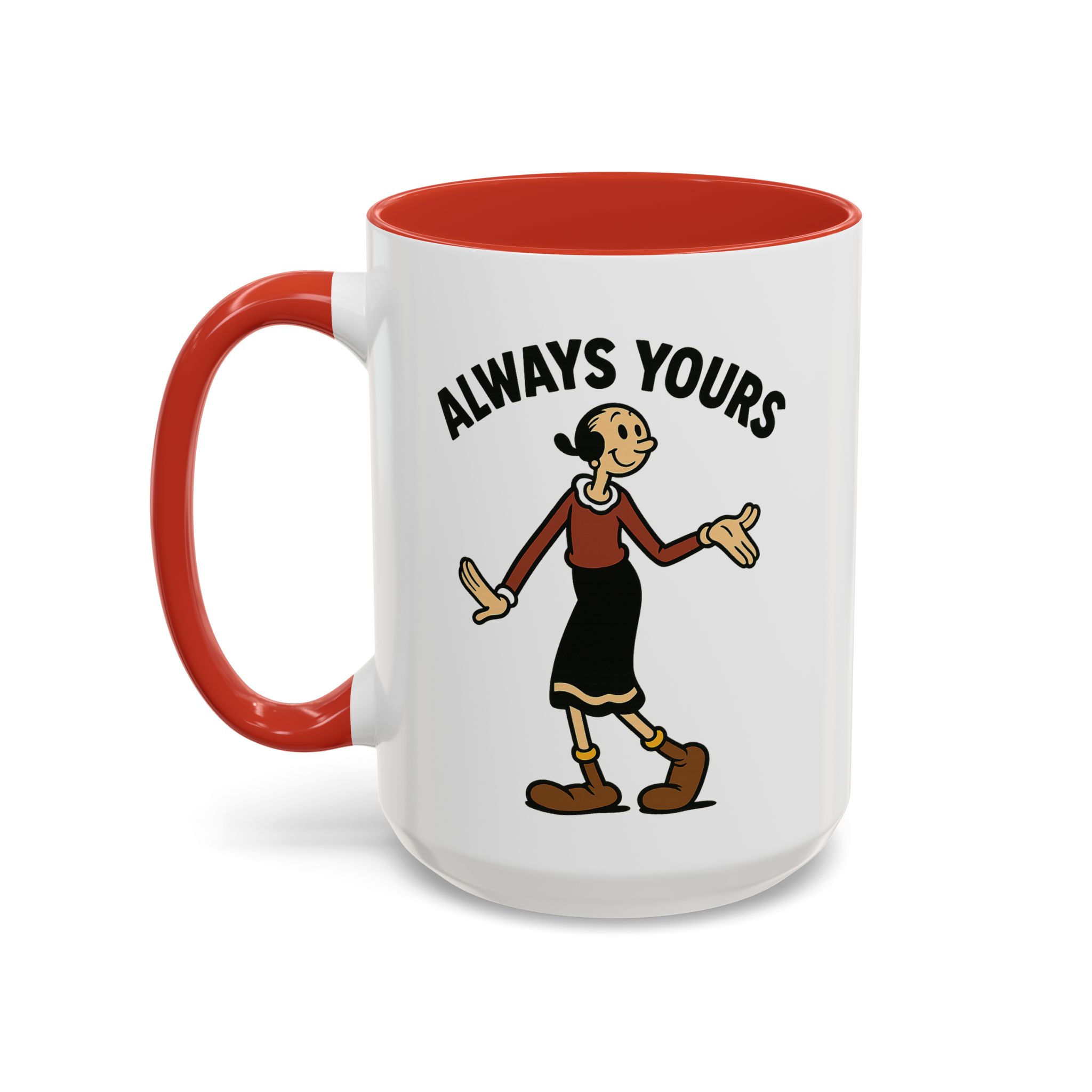 Olive Oyl Retro Mug – “Always Yours” Classic - Image 8
