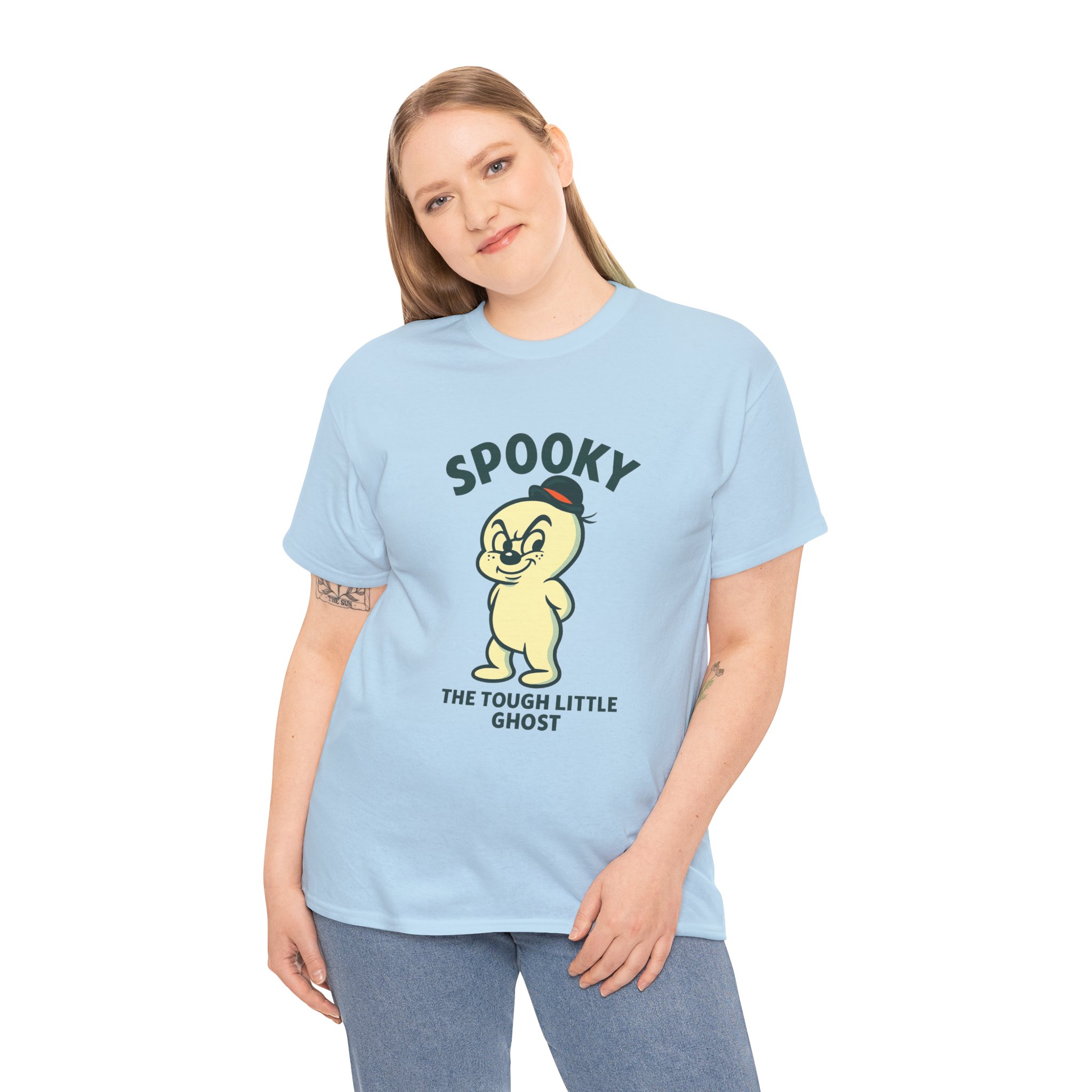 Spooky Vibes Only – The Tough Little Ghost Tee - Image 10