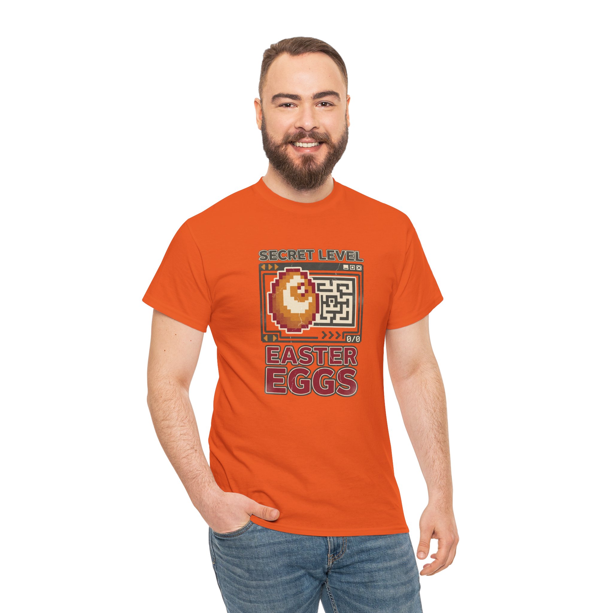 Secret Level: Easter Eggs Retro Gaming T-Shirt - Image 10