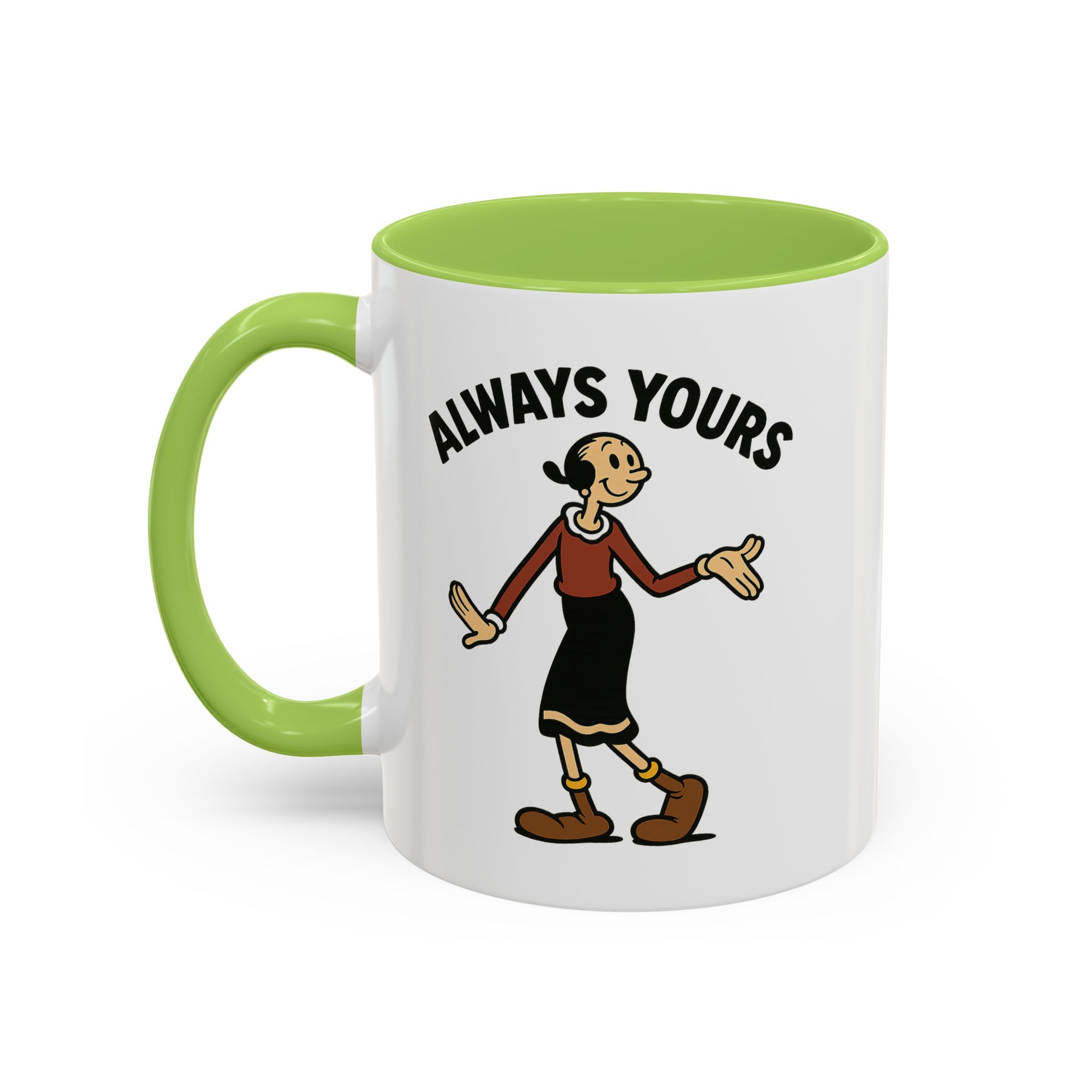 Olive Oyl Retro Mug – “Always Yours” Classic - Image 15