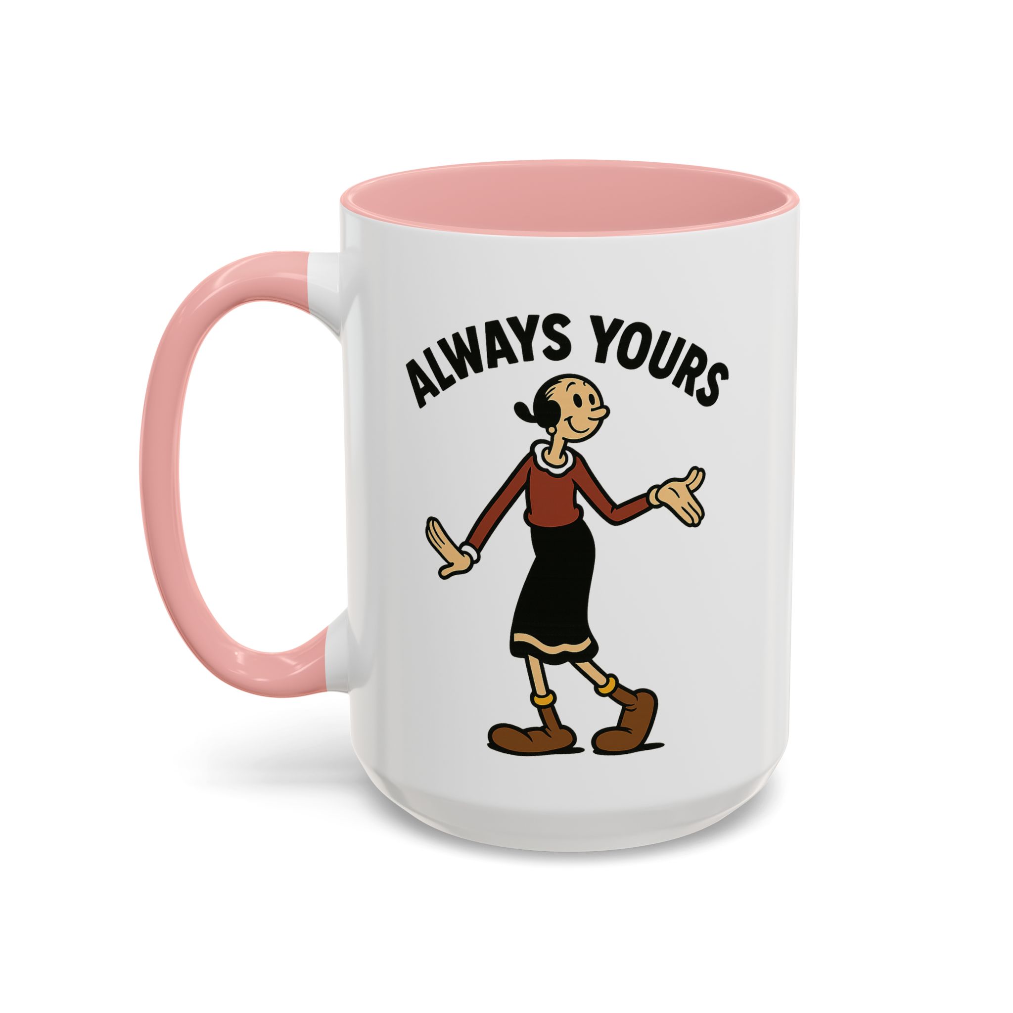 Olive Oyl Retro Mug – “Always Yours” Classic - Image 7