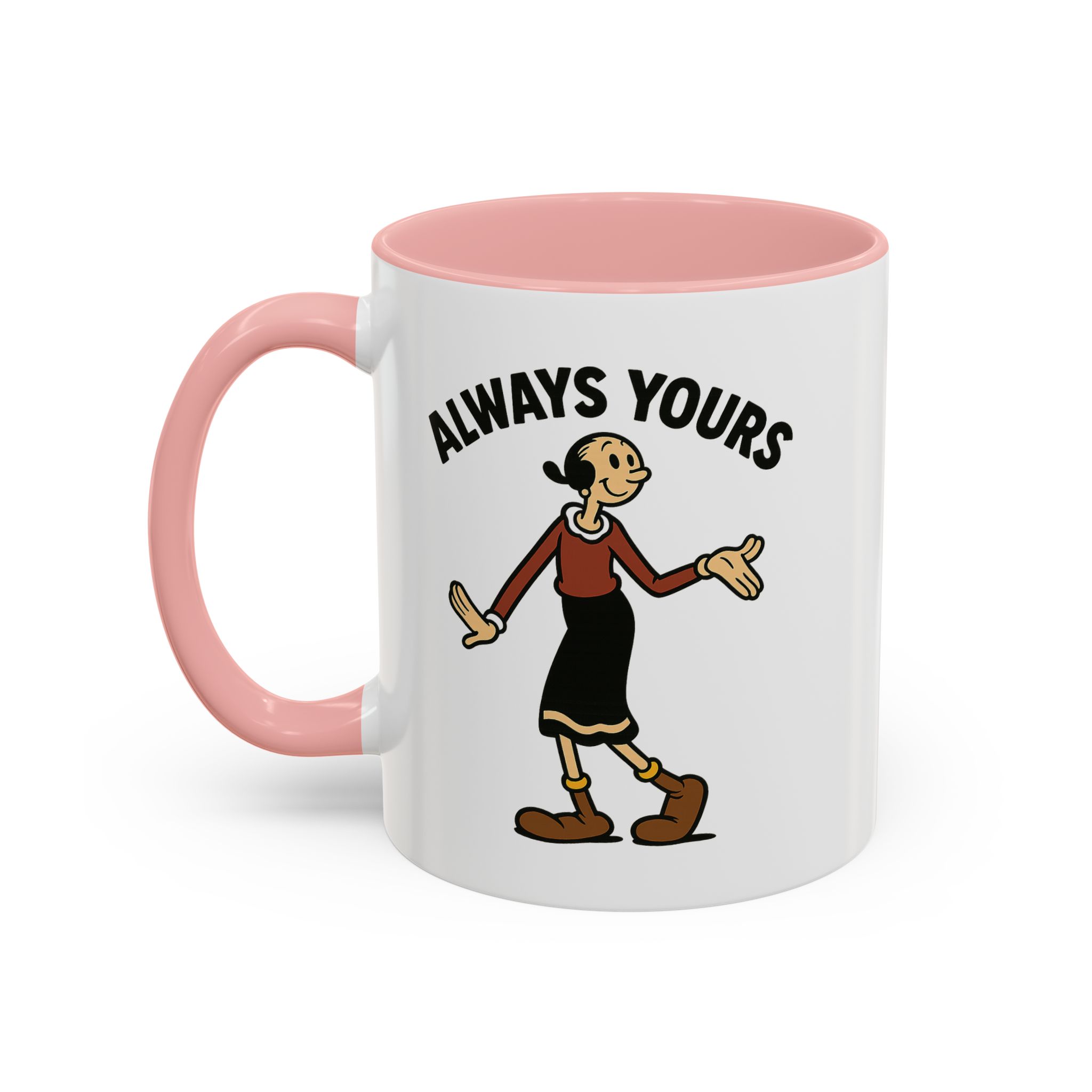 Olive Oyl Retro Mug – “Always Yours” Classic - Image 3