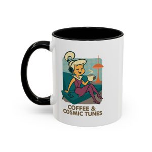 Judy Jetson Coffee Mug – “Coffee & Cosmic Tunes”