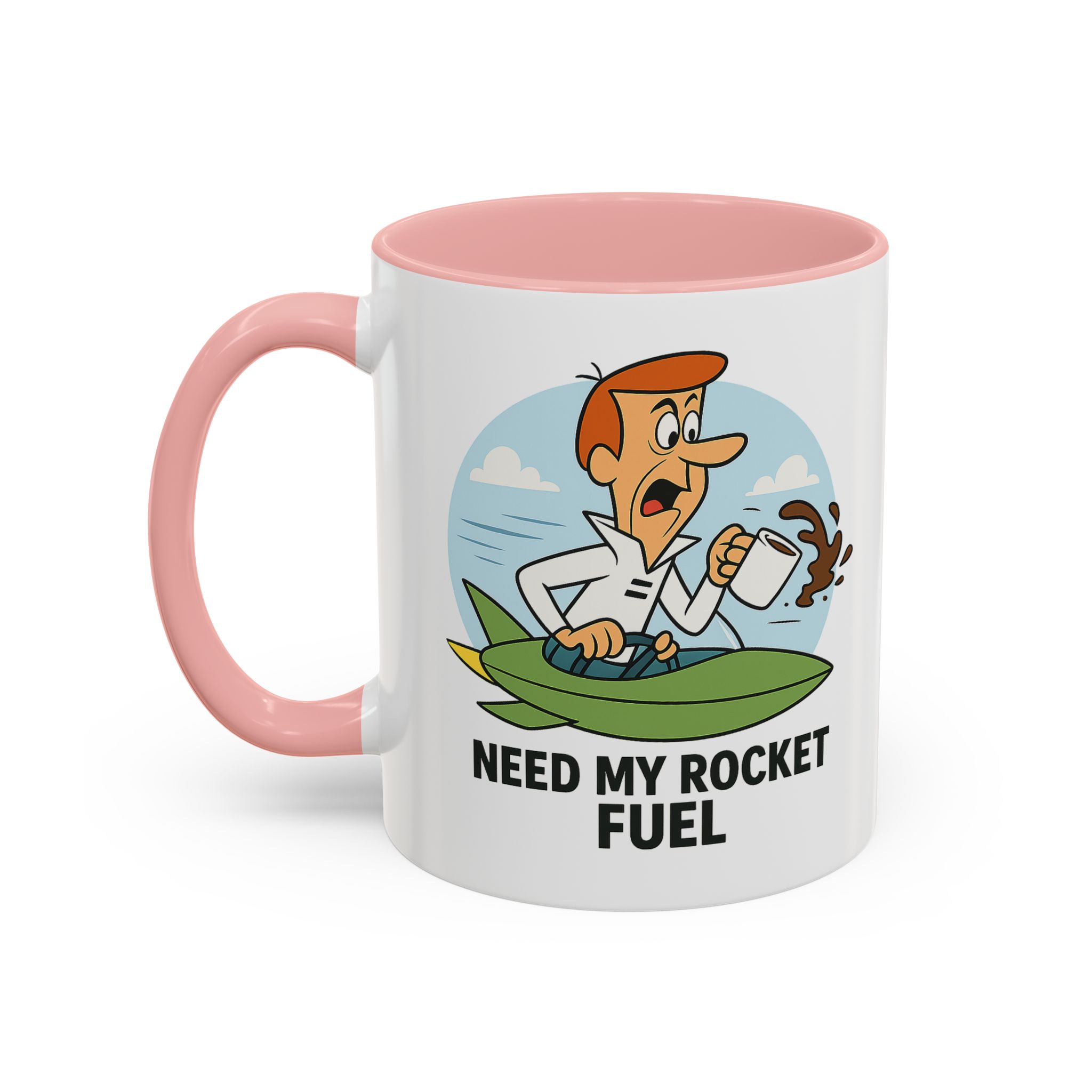 Need My Rocket Fuel George Jetson Coffee Mug - Image 3