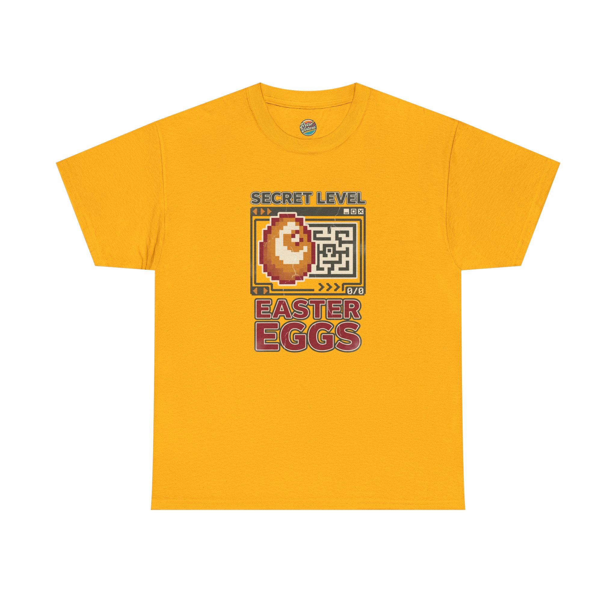 Secret Level: Easter Eggs Retro Gaming T-Shirt - Image 7