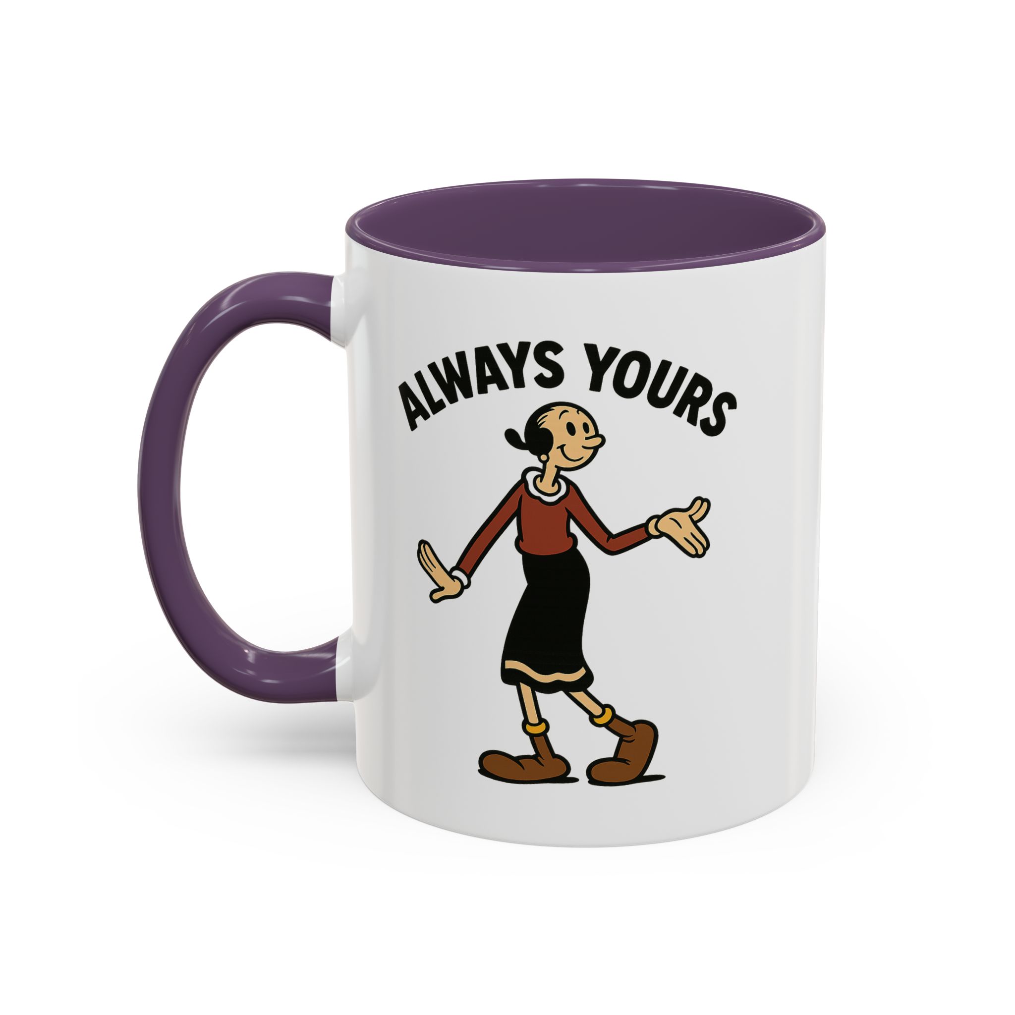Olive Oyl Retro Mug – “Always Yours” Classic - Image 16