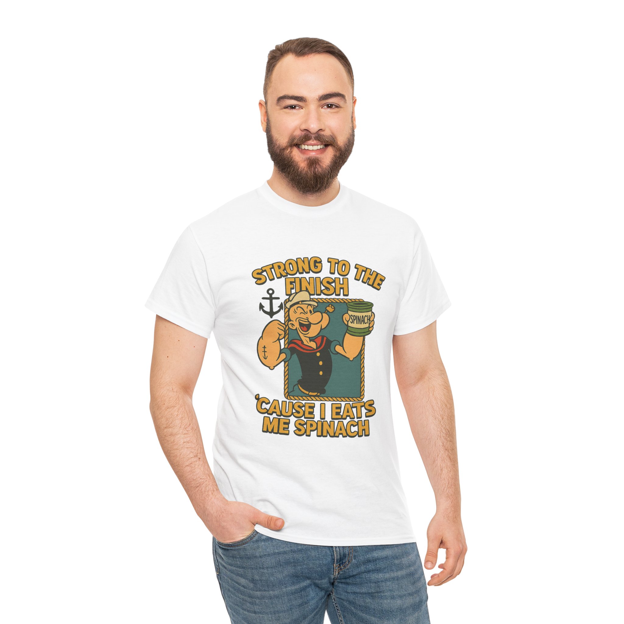 “I Yam What I Yam” – Retro Popeye Tee - Image 2