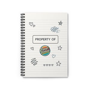 Retro-Inspired Spiral Notebook for Creative Souls, Perfect for Journaling, Back to School, or Gift