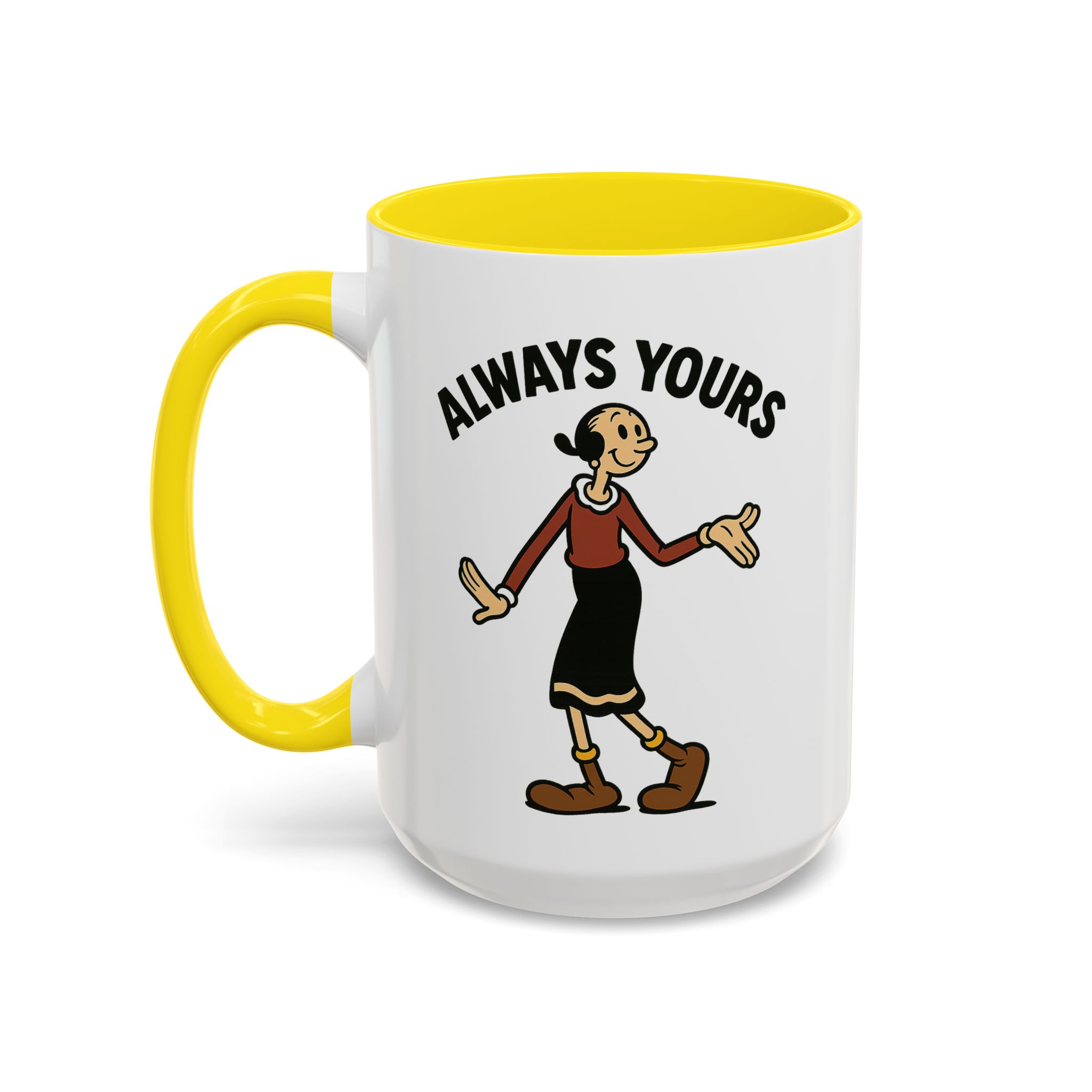 Olive Oyl Retro Mug – “Always Yours” Classic - Image 14