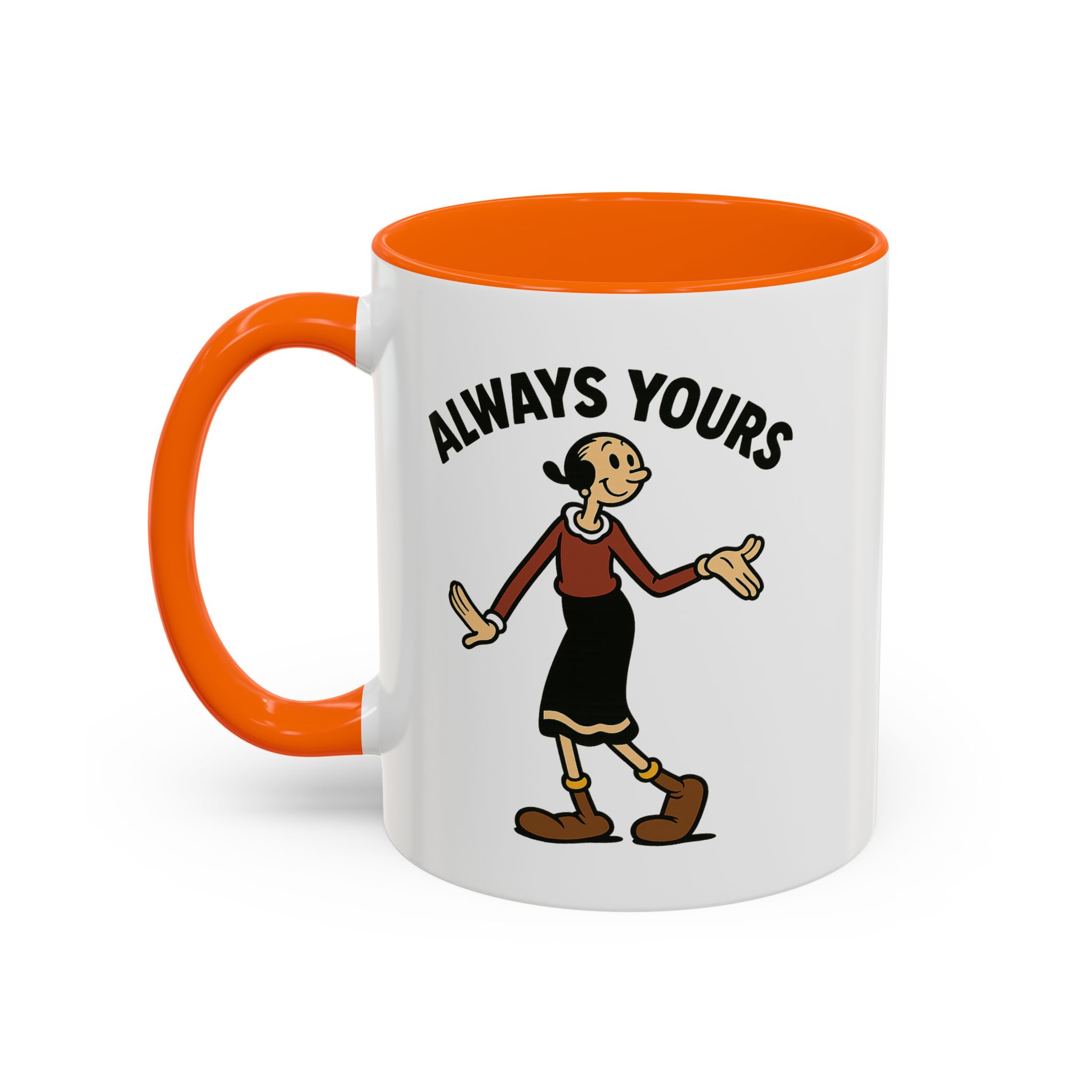 Olive Oyl Retro Mug – “Always Yours” Classic - Image 11