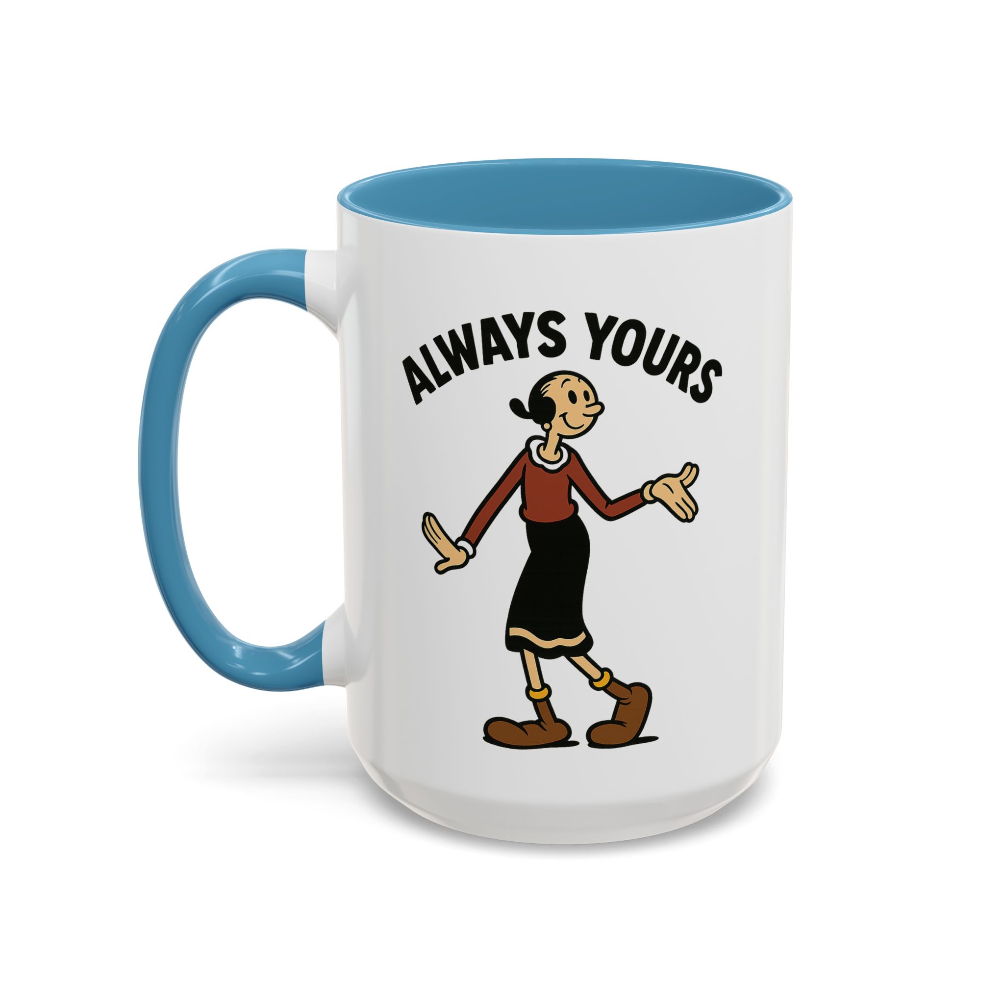 Olive Oyl Retro Mug – “Always Yours” Classic - Image 10