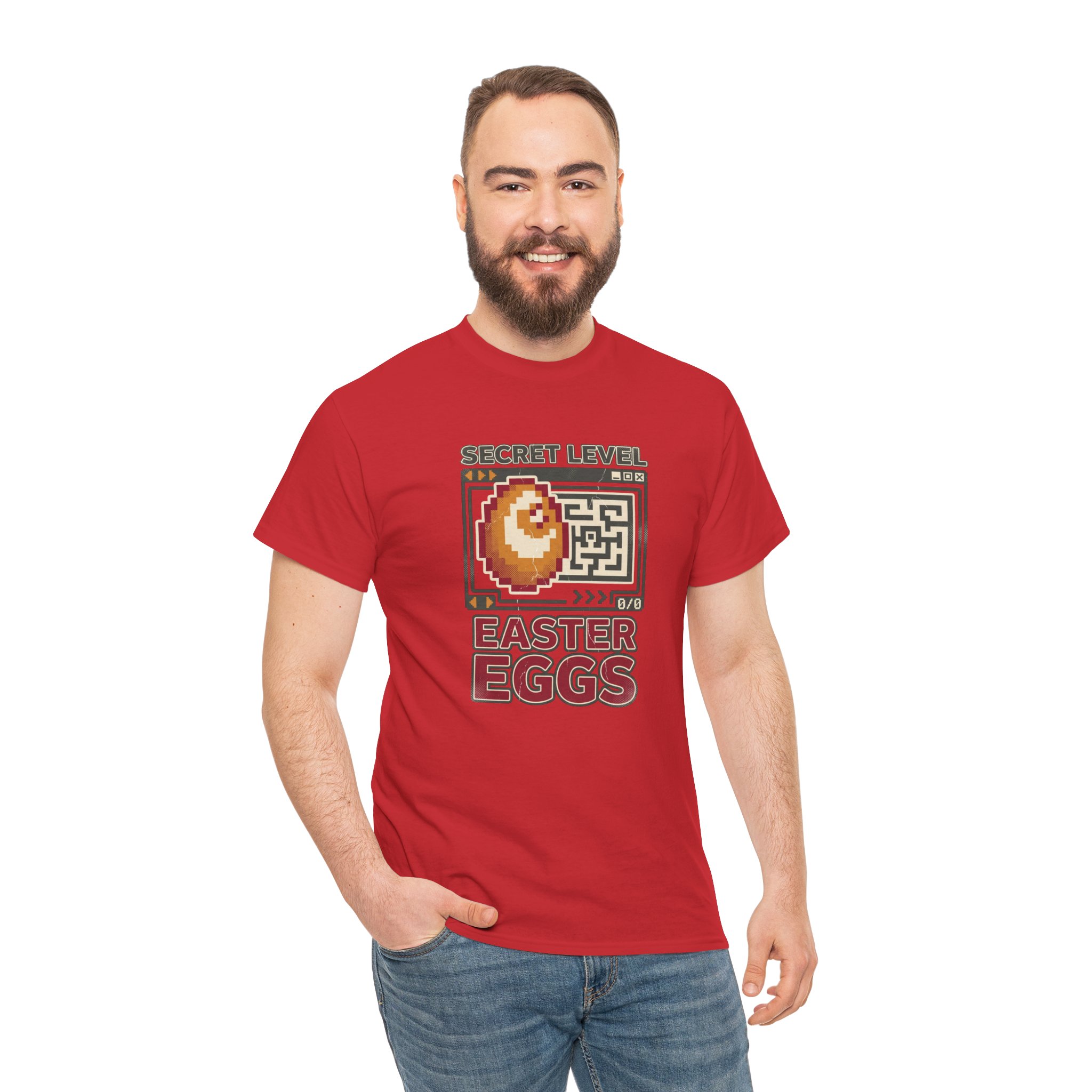 Secret Level: Easter Eggs Retro Gaming T-Shirt - Image 16