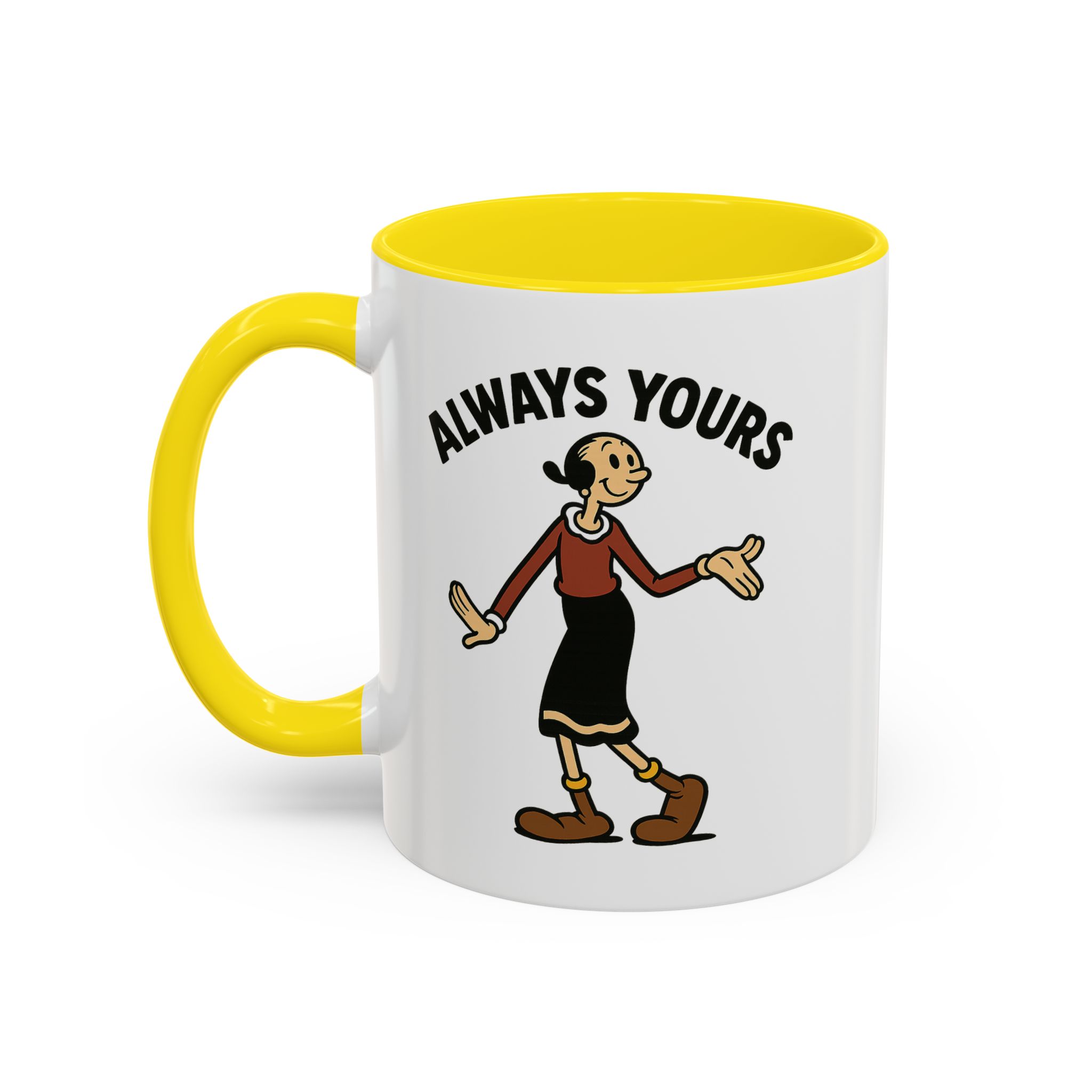 Olive Oyl Retro Mug – “Always Yours” Classic - Image 12