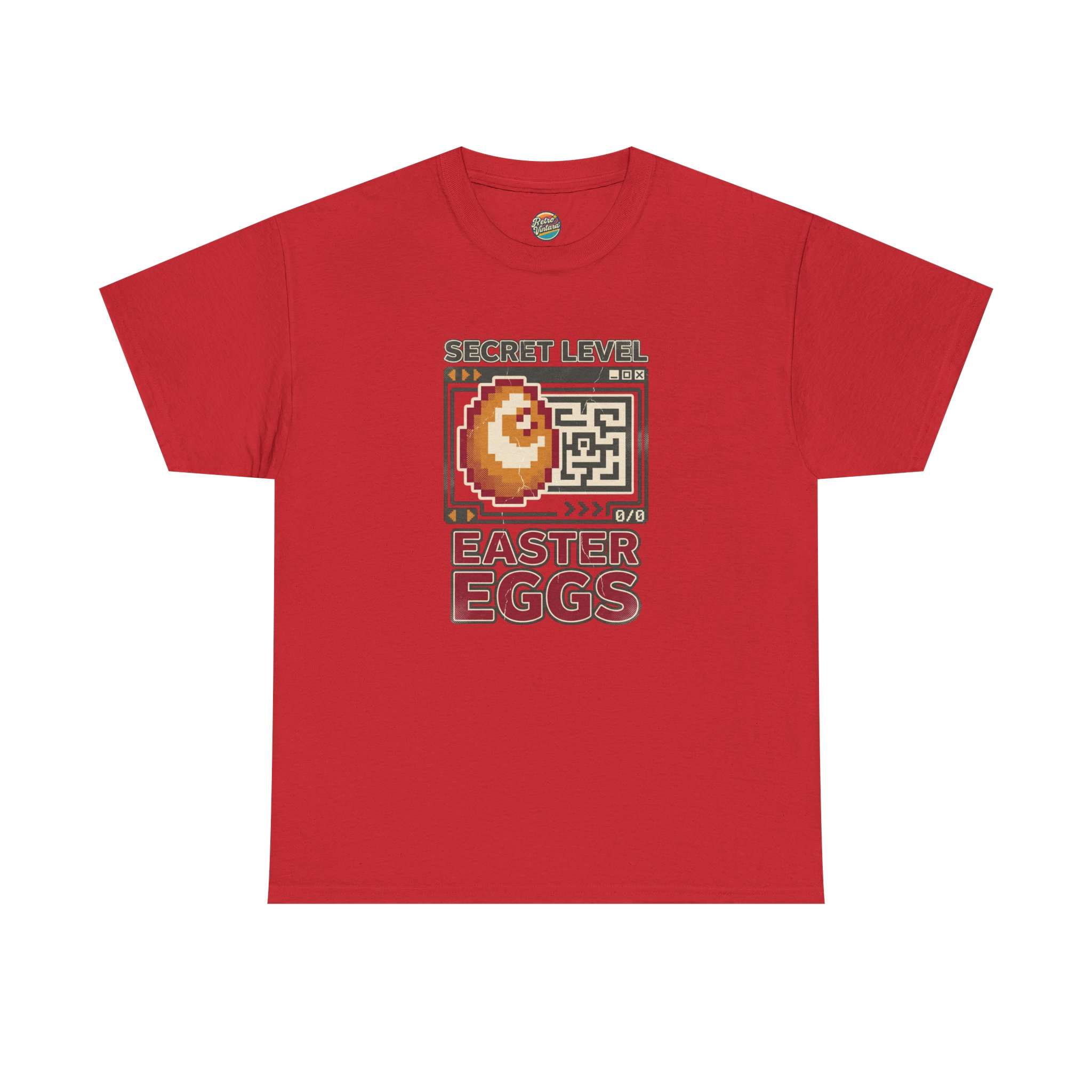Secret Level: Easter Eggs Retro Gaming T-Shirt - Image 15