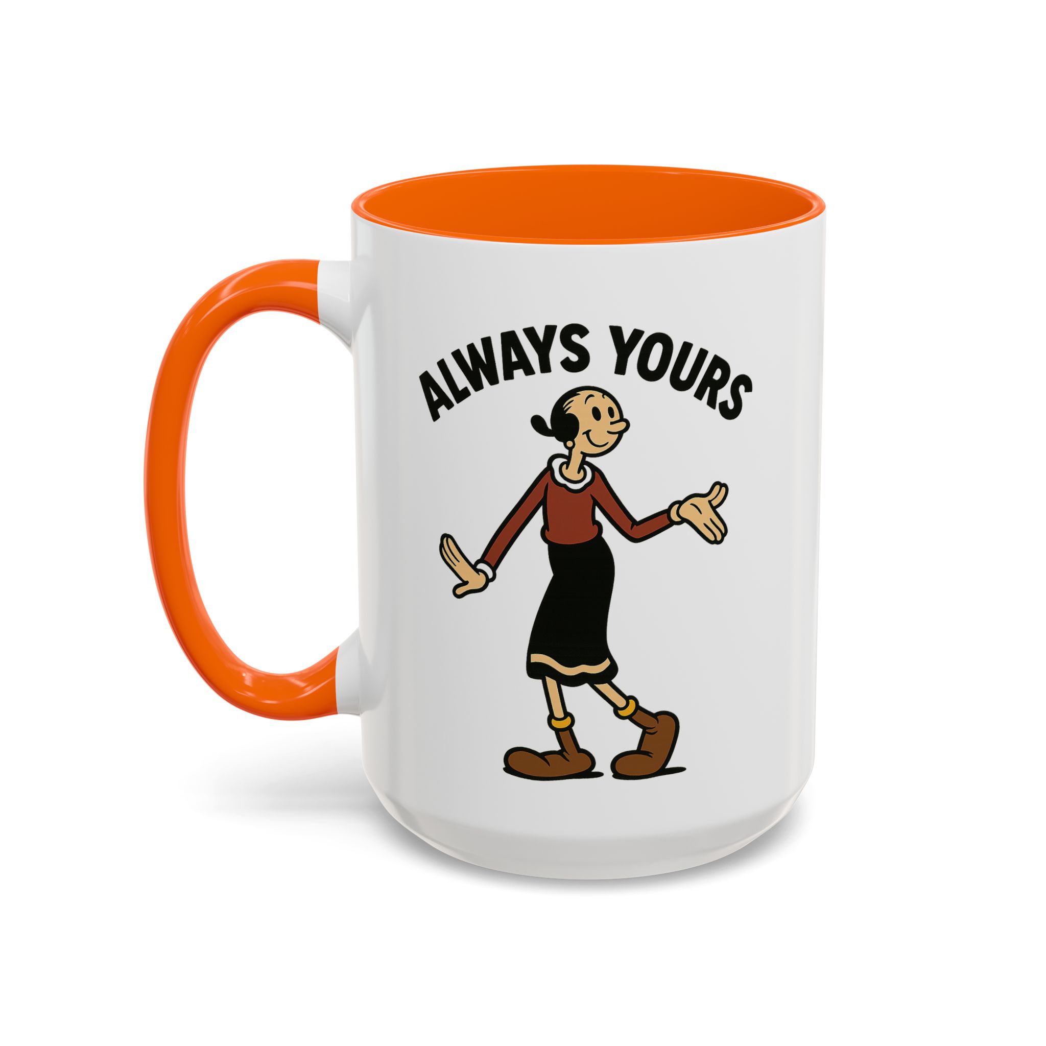 Olive Oyl Retro Mug – “Always Yours” Classic - Image 13