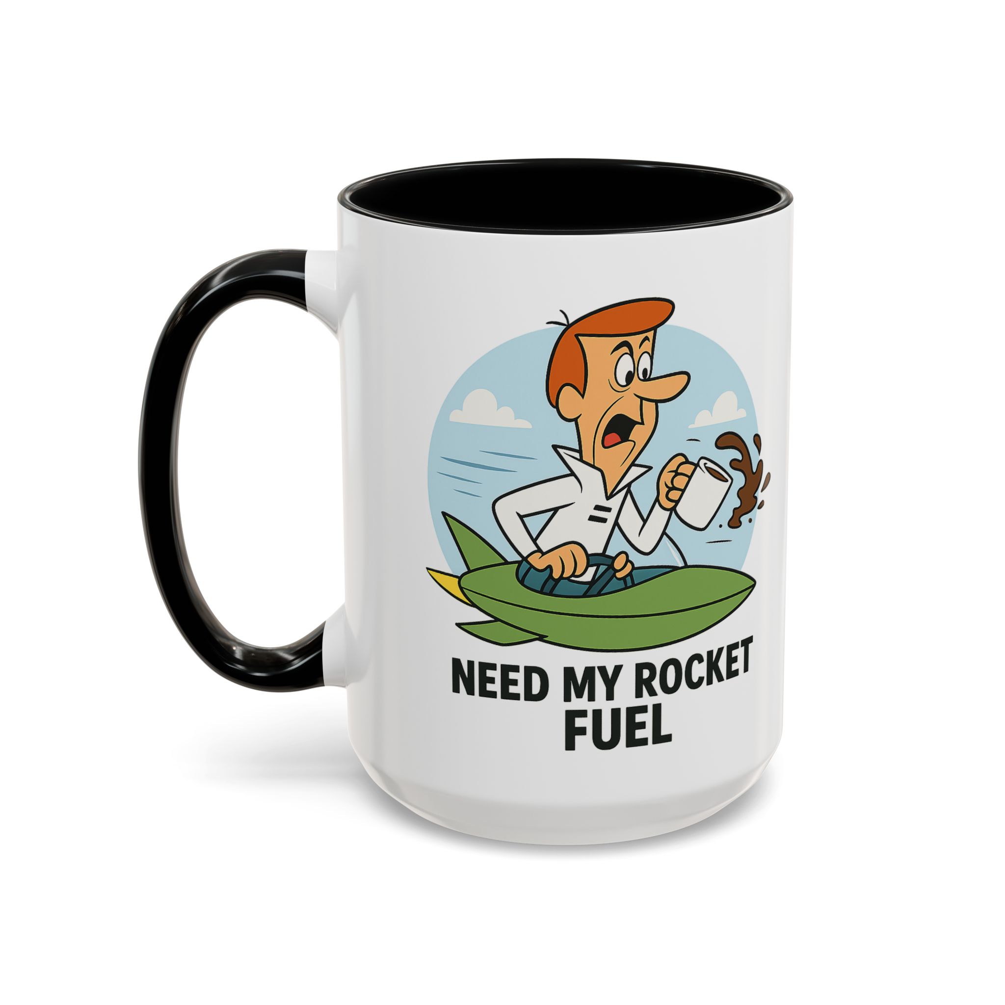 Need My Rocket Fuel George Jetson Coffee Mug - Image 5