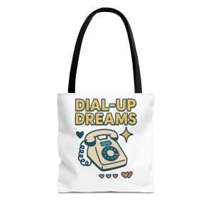 Pixel Tote Bag - Dial-Up Dreamsโข Retro Design for Nostalgic Souls