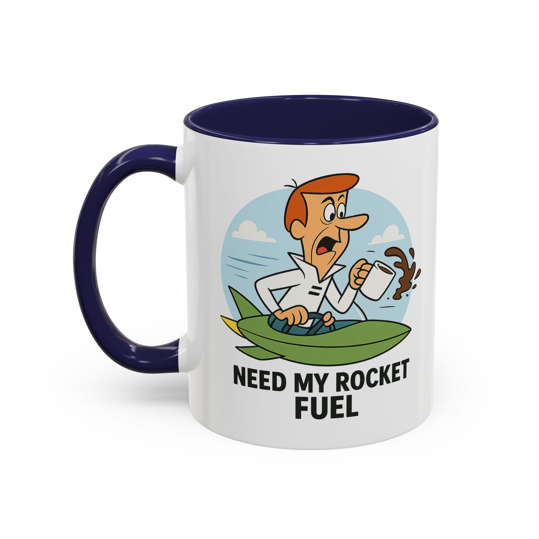 Need My Rocket Fuel George Jetson Coffee Mug - Image 2