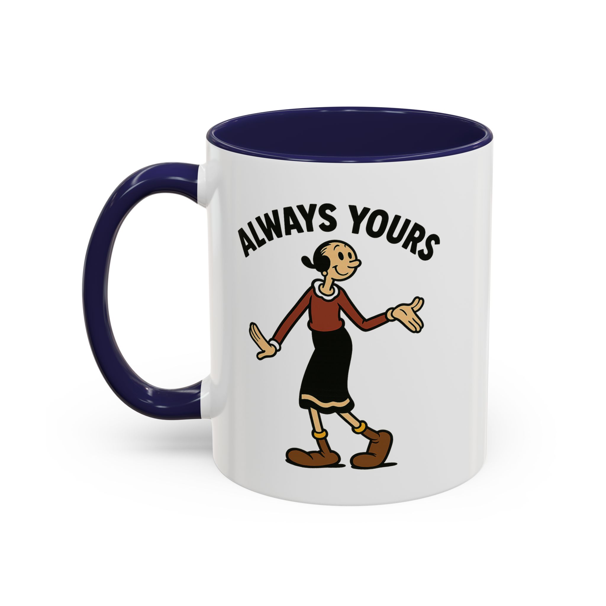 Olive Oyl Retro Mug – “Always Yours” Classic - Image 2