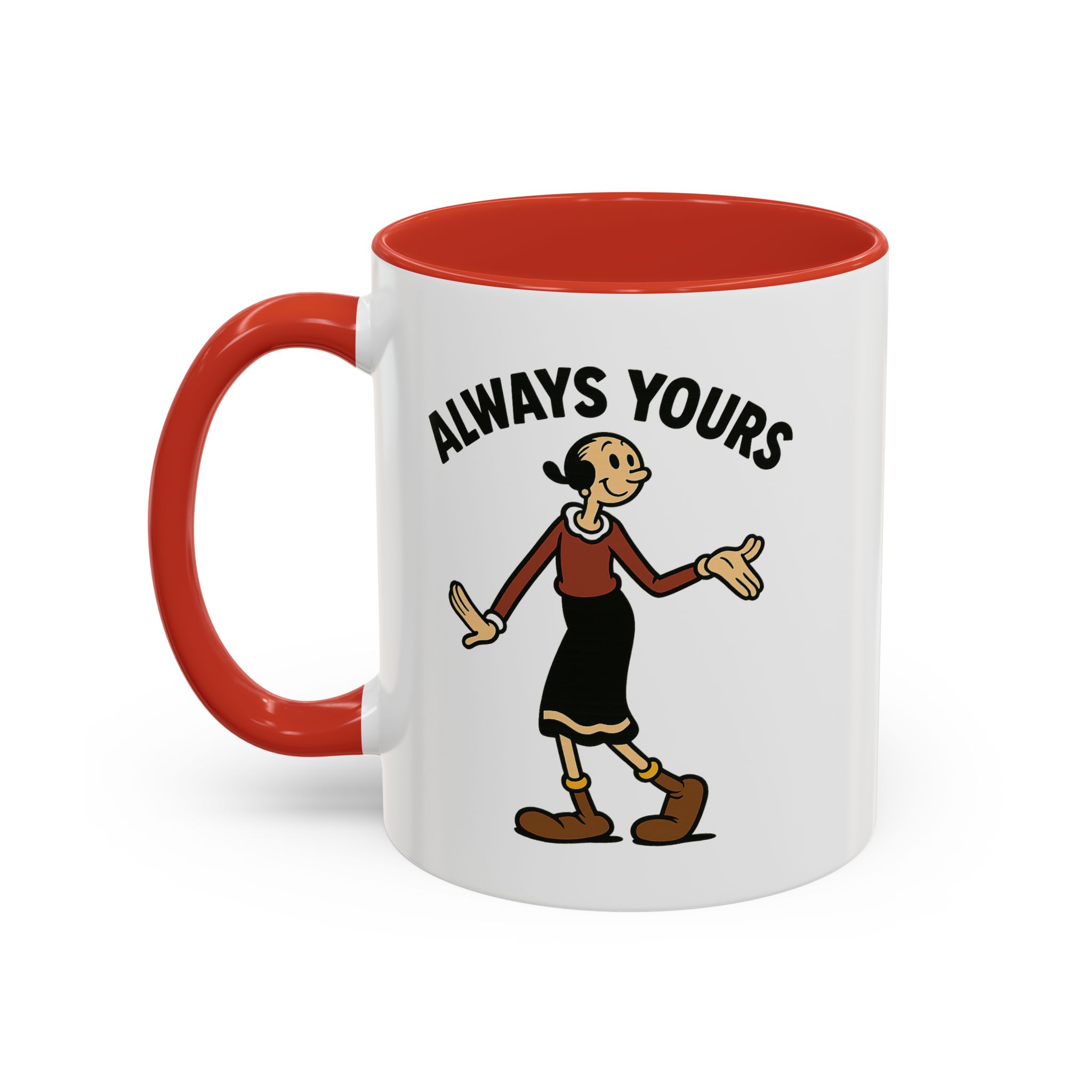 Olive Oyl Retro Mug – “Always Yours” Classic - Image 4