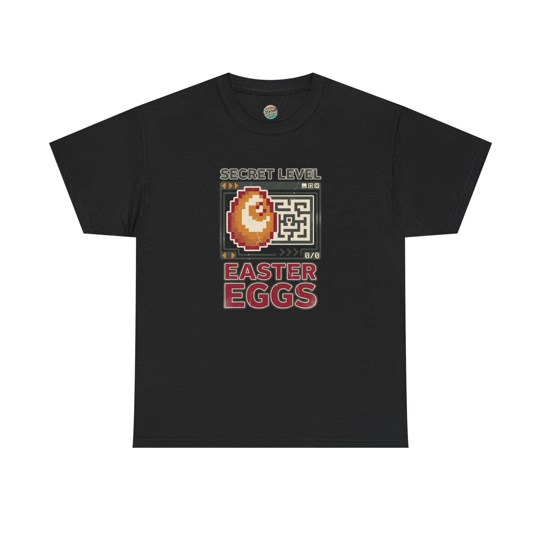 Secret Level: Easter Eggs Retro Gaming T-Shirt - Image 3