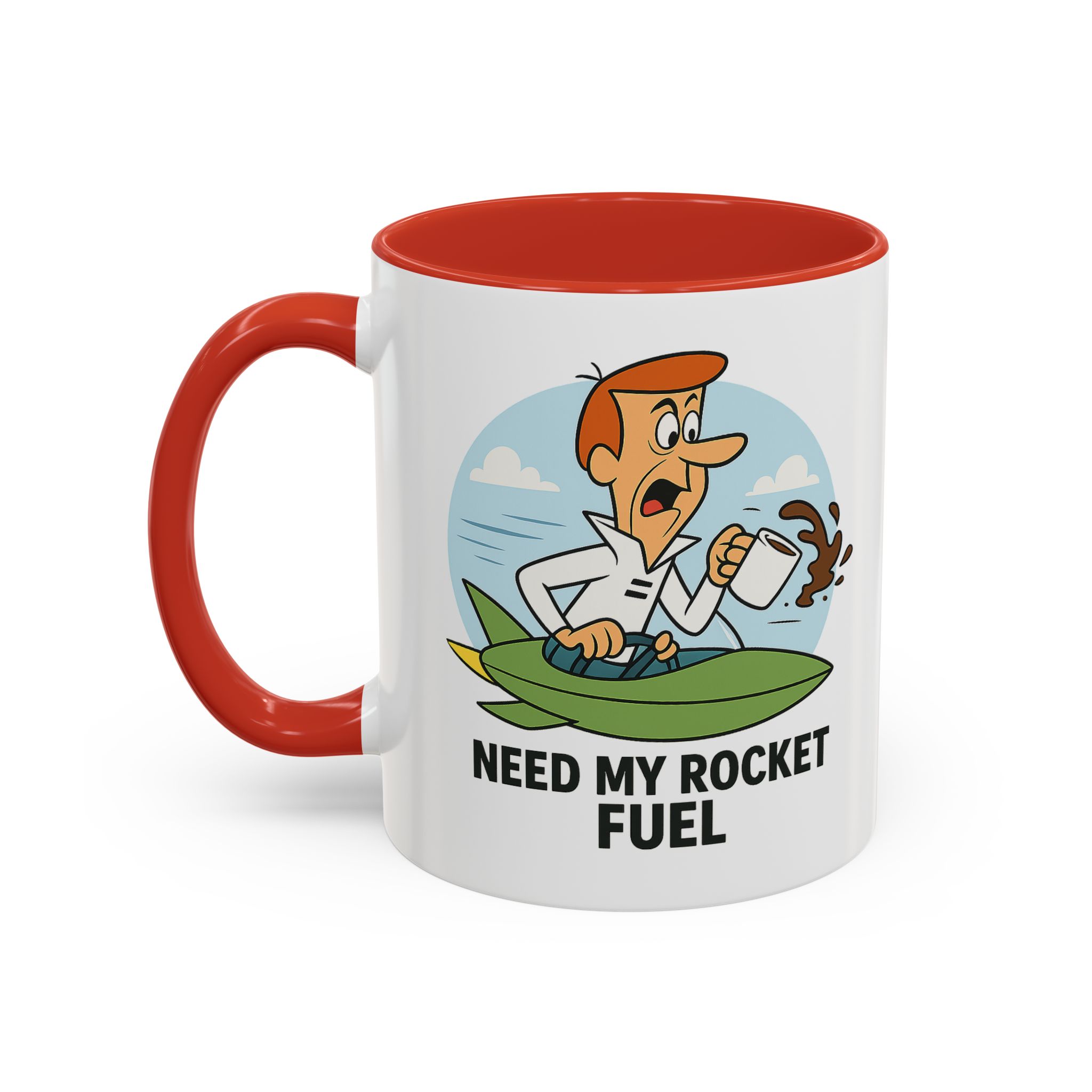 Need My Rocket Fuel George Jetson Coffee Mug - Image 4