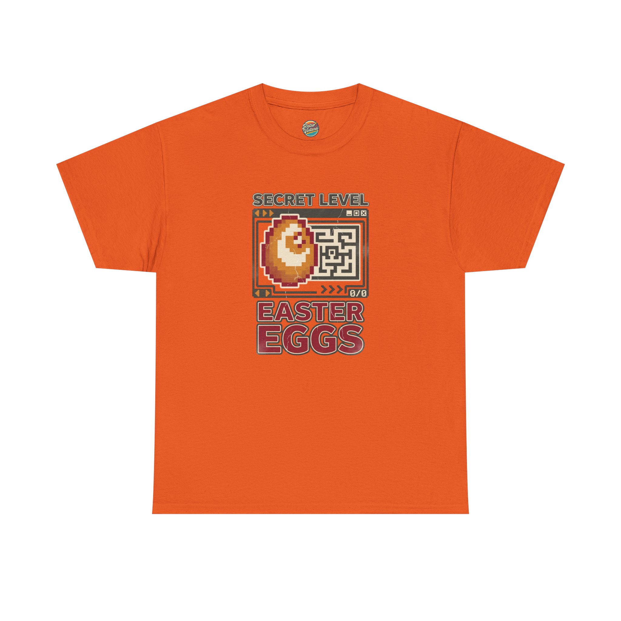 Secret Level: Easter Eggs Retro Gaming T-Shirt - Image 9