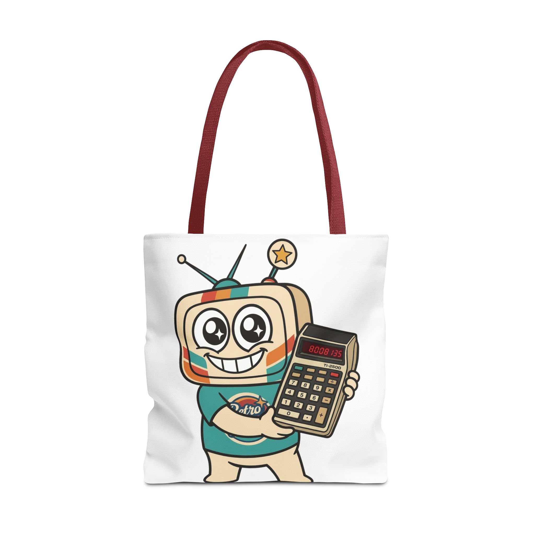 Retro Funny Tote Bag — BOOBIES — Vinty the Time Traveller — Calculator Humour Nostalgia Bag - Image 7