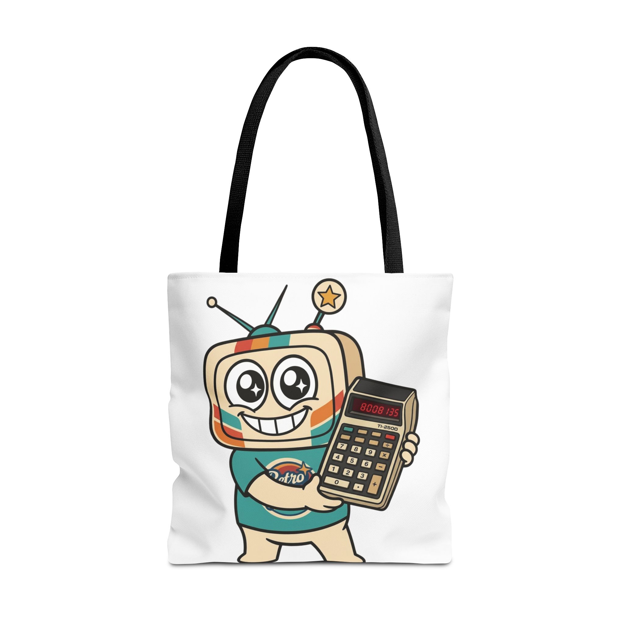 Retro Funny Tote Bag — BOOBIES — Vinty the Time Traveller — Calculator Humour Nostalgia Bag - Image 5