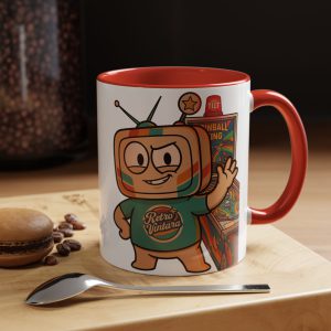 Retro Gaming Mug — Tilt — Vinty the Time Traveller — Pinball Nostalgia Coffee Mug
