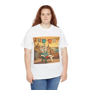 Fuq il-Bejt — Vinty the Time Traveller — Maltese Rooftop Nostalgia Retro T-Shirt