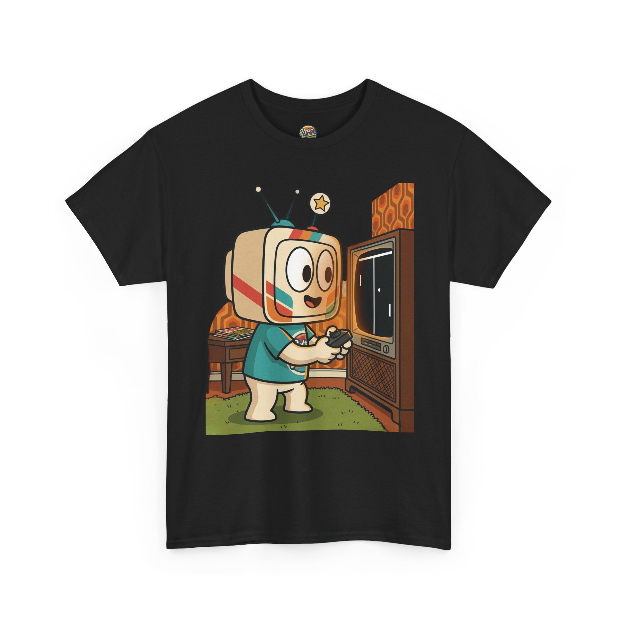 Retro TV-Head Gamer T-Shirt — Cute Vintage Video Game Tee - Image 5
