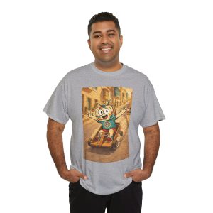 Barra Nilgħab — Vinty the Time Traveller — Maltese Street Nostalgia Retro T-Shirt